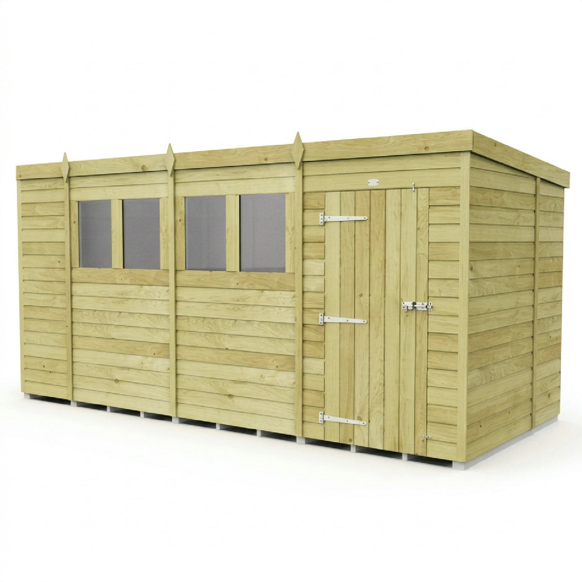DIY Sheds – Pent Shed – Single Door – view 80
