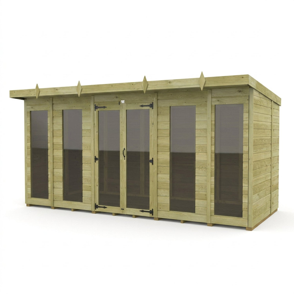 DIY Sheds – Pent Full Glass Summer House