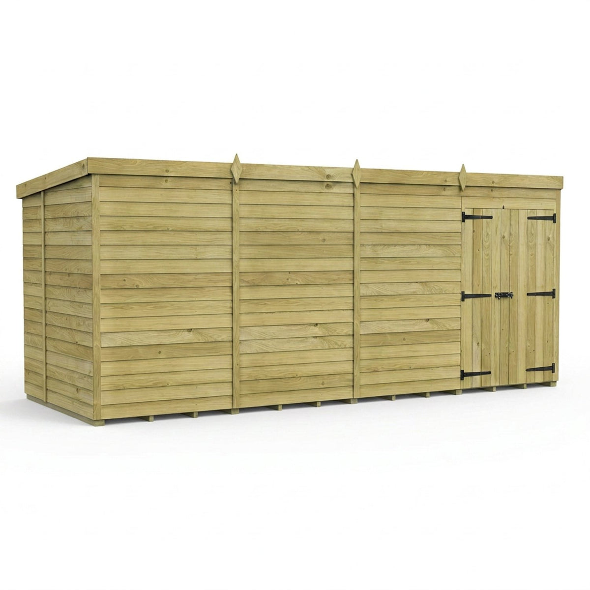 DIY Sheds – Pent Shed – Double Door – view 89