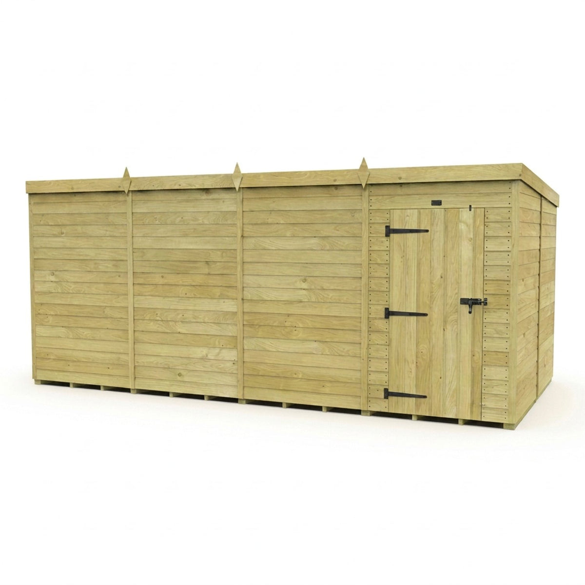 DIY Sheds – Pent Shed – Single Door – view 95