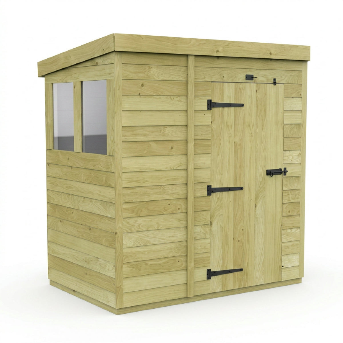 DIY Sheds – Pent Shed – Single Door – view 172