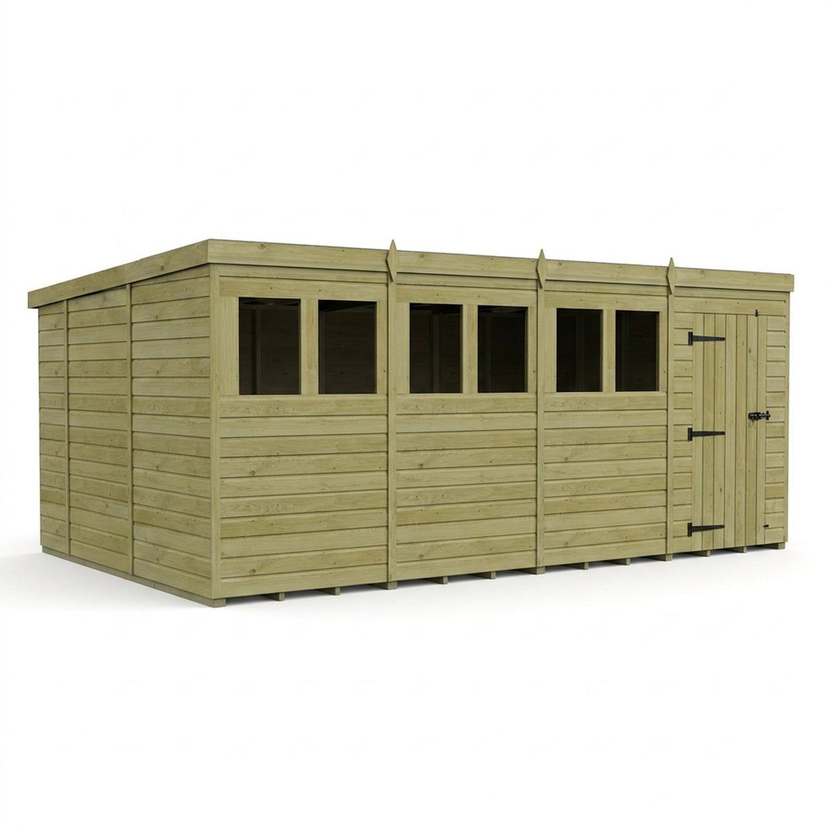 DIY Sheds – Pent Shed – Single Door – view 86