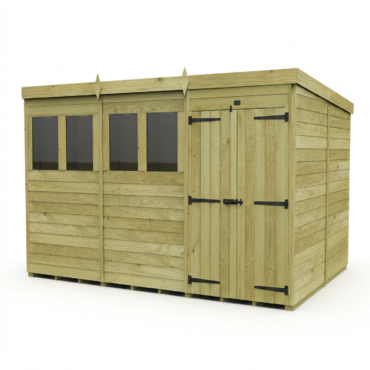 DIY Sheds – Pent Shed – Double Door – view 38