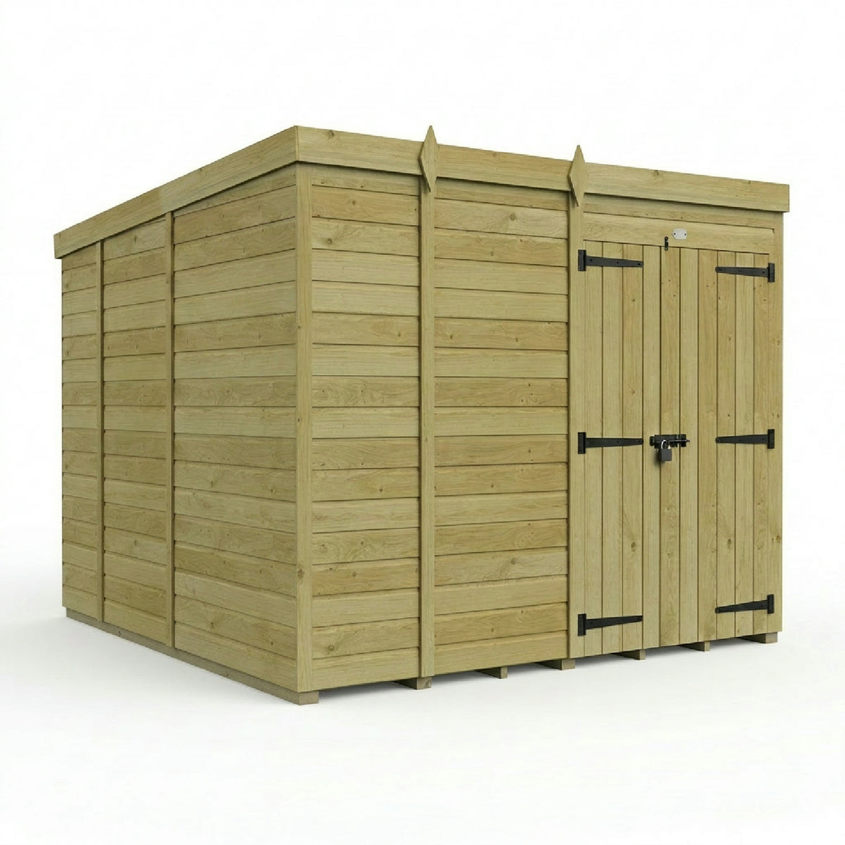 DIY Sheds – Pent Shed – Double Door – view 223
