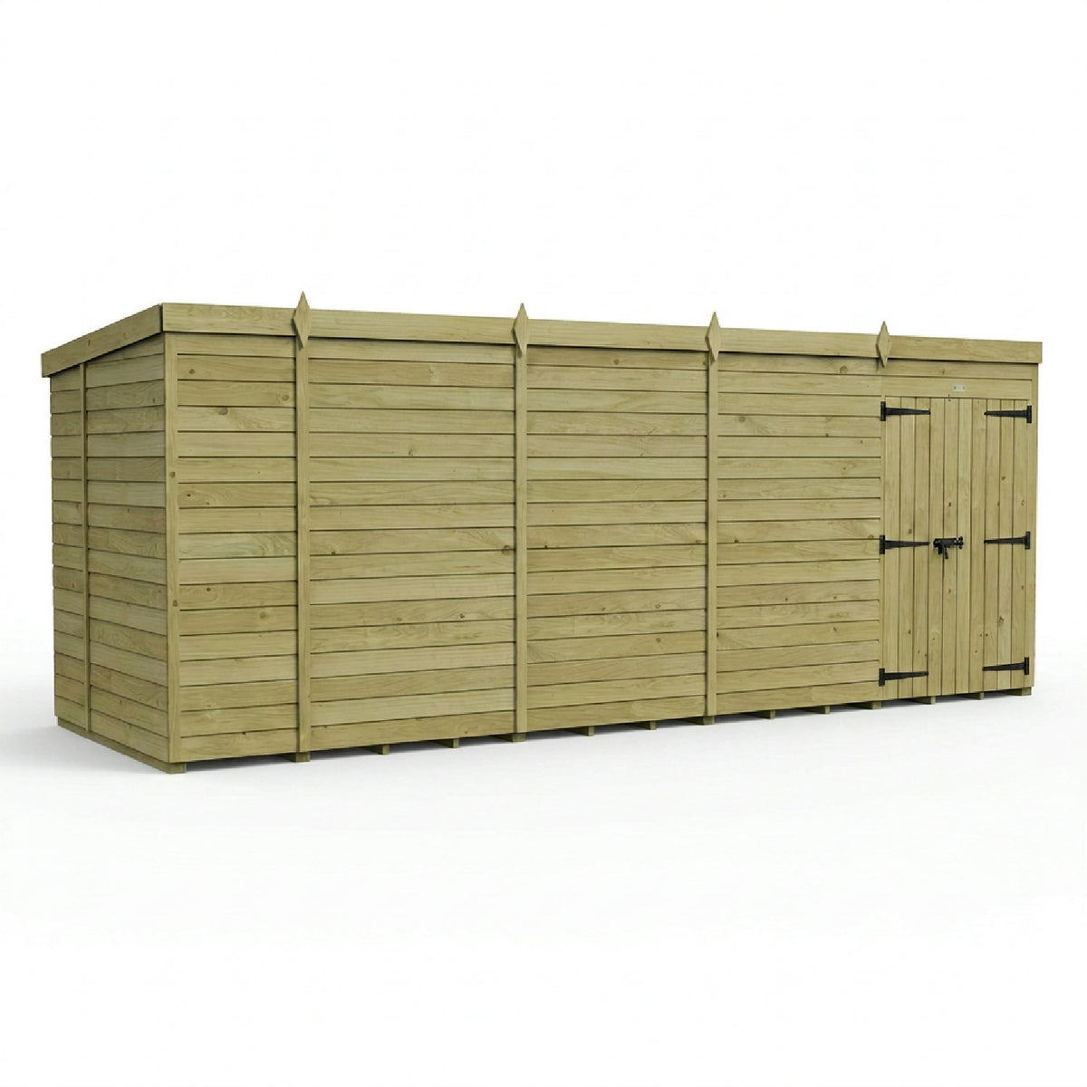 DIY Sheds – Pent Shed – Double Door – view 119