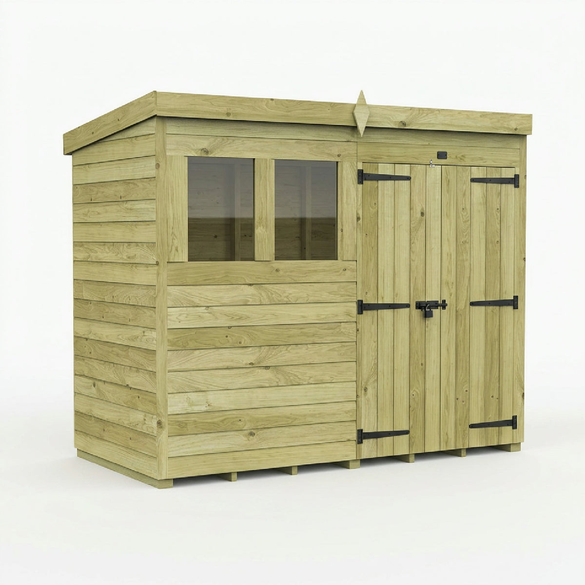 DIY Sheds – Pent Shed – Double Door – view 200