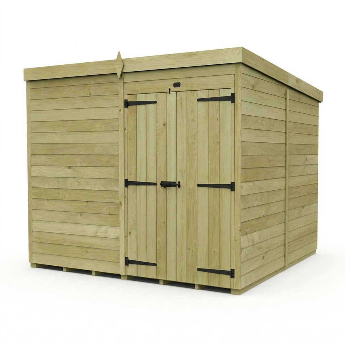 DIY Sheds – Pent Shed – Double Door – view 207