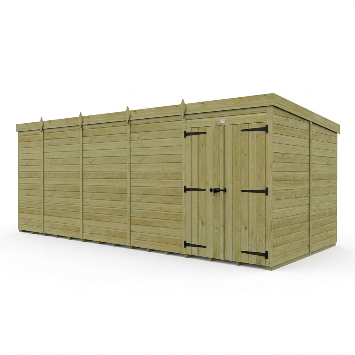 DIY Sheds – Pent Shed – Double Door – view 127