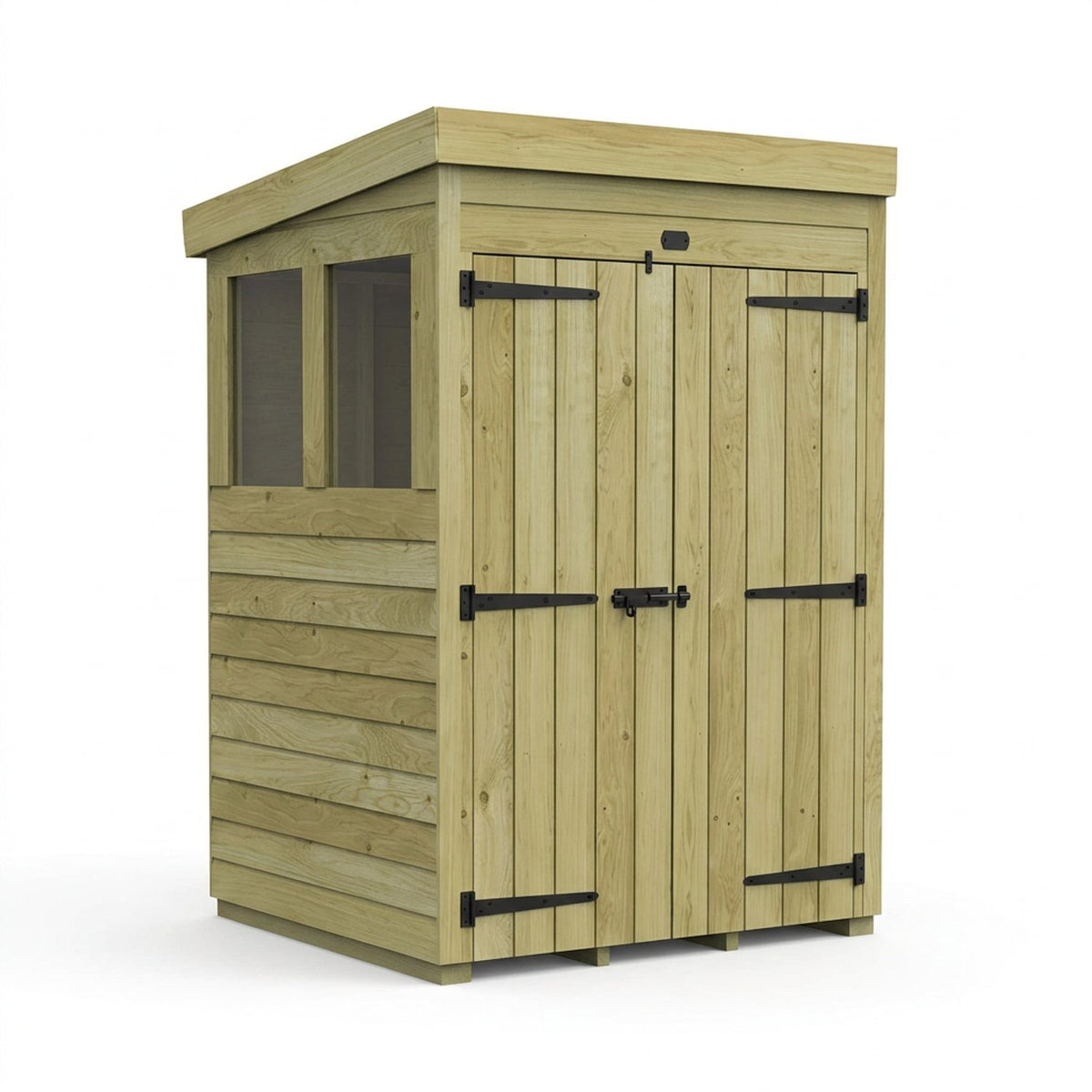 DIY Sheds – Pent Shed – Double Door – view 158