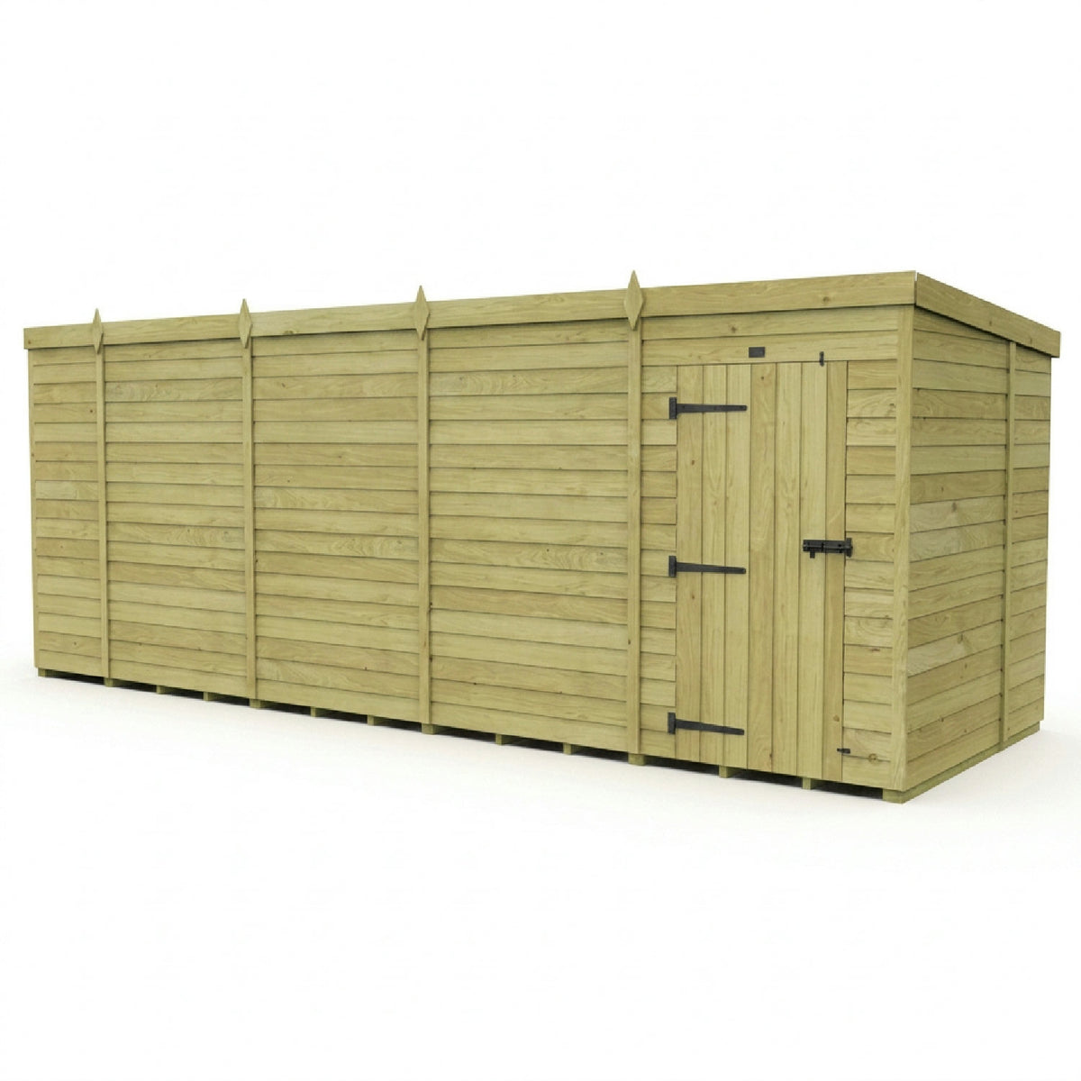 DIY Sheds – Pent Shed – Single Door – view 133