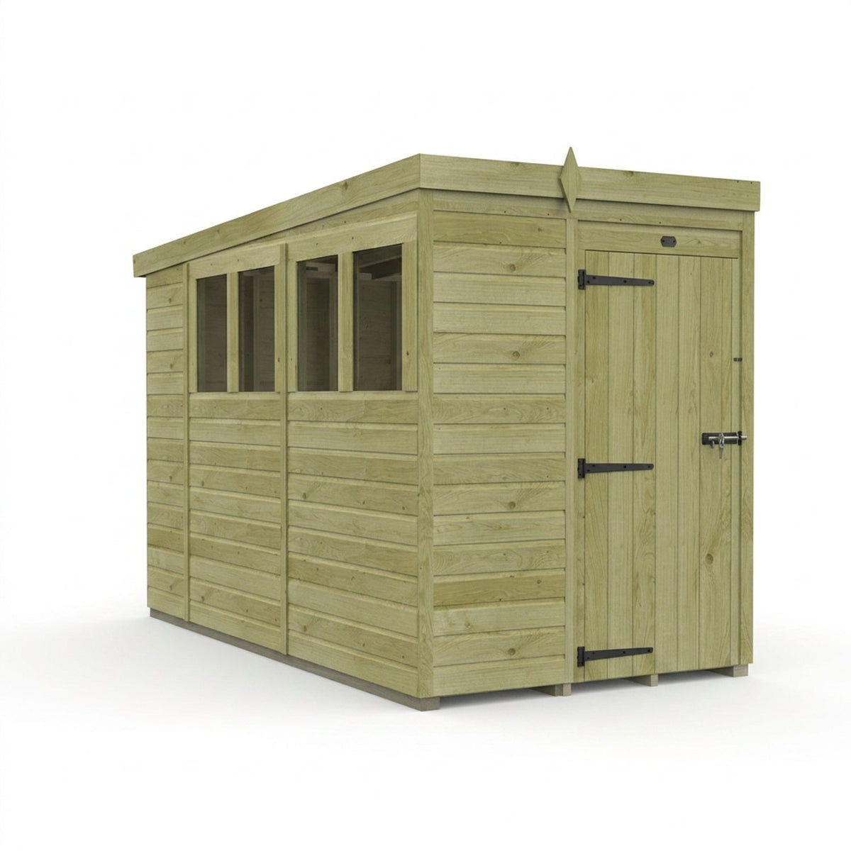 DIY Sheds – Pent Shed – Single Door – view 170