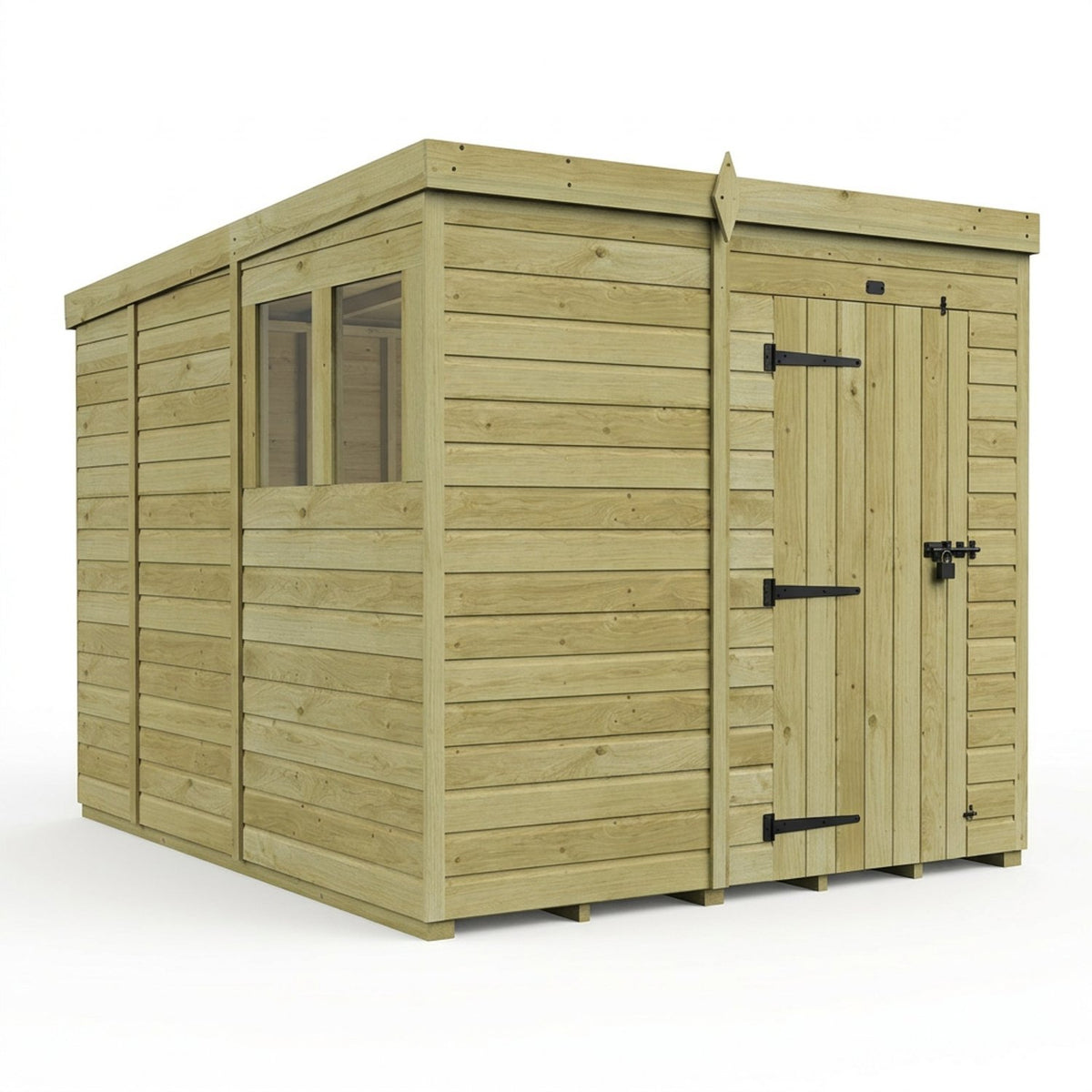 DIY Sheds – Pent Shed – Single Door – view 210