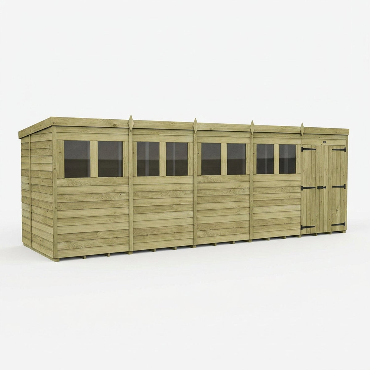 DIY Sheds – Pent Shed – Double Door – view 134
