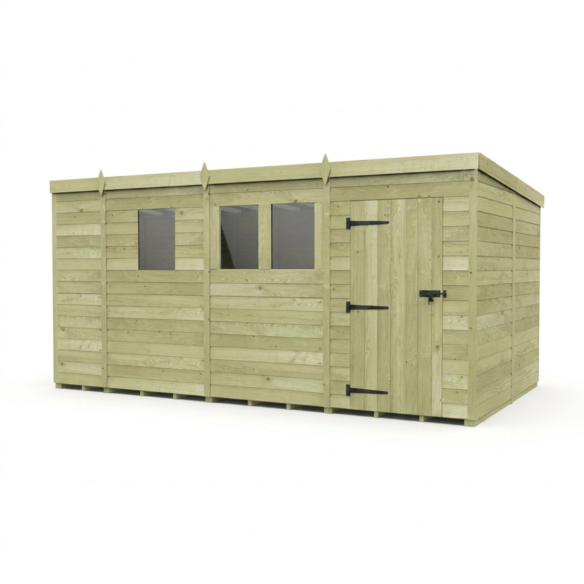 DIY Sheds – Pent Shed – Single Door – view 54