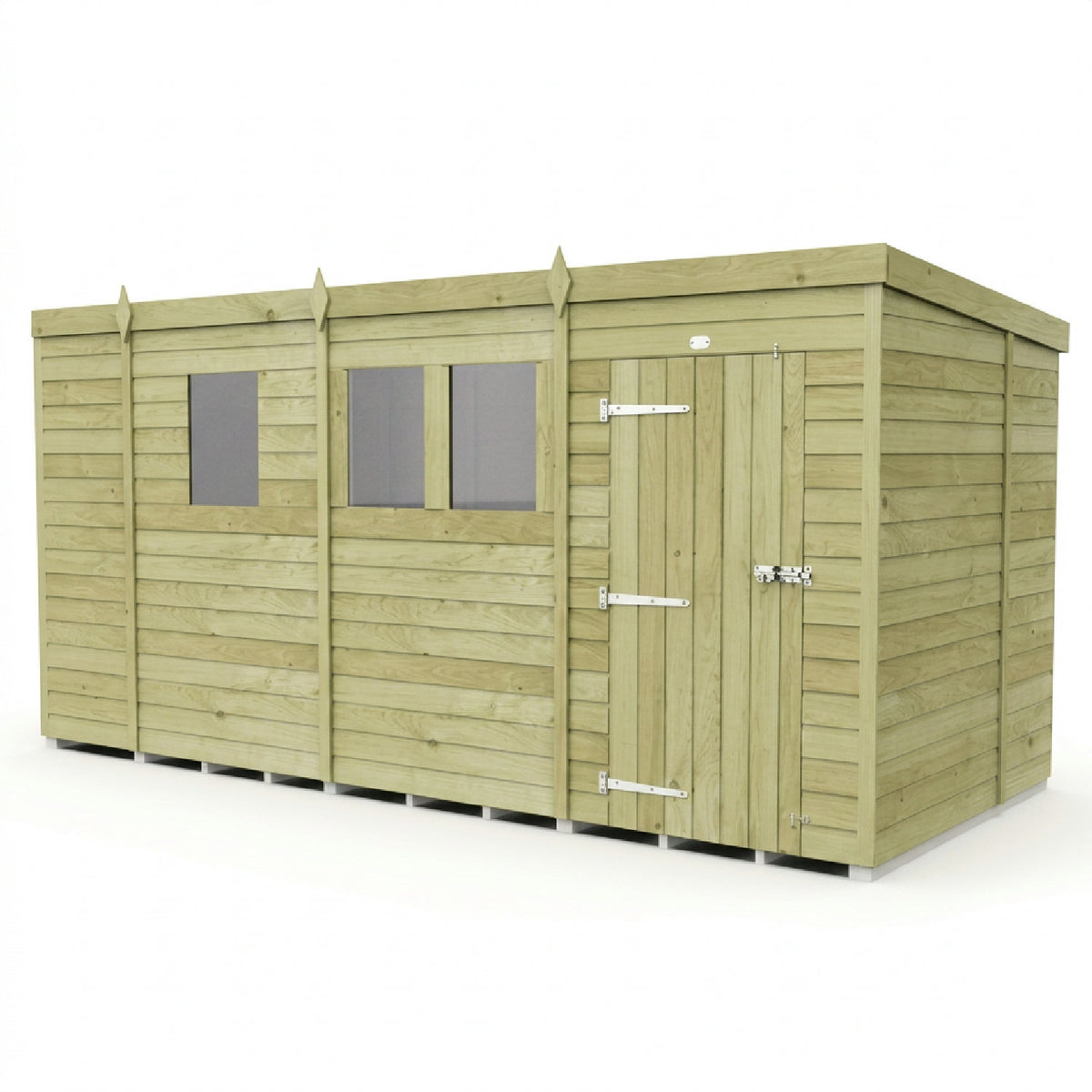 DIY Sheds – Pent Shed – Single Door – view 52