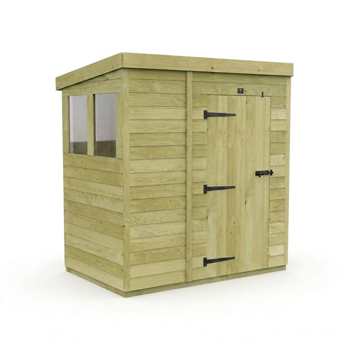 DIY Sheds – Pent Shed – Single Door – view 200