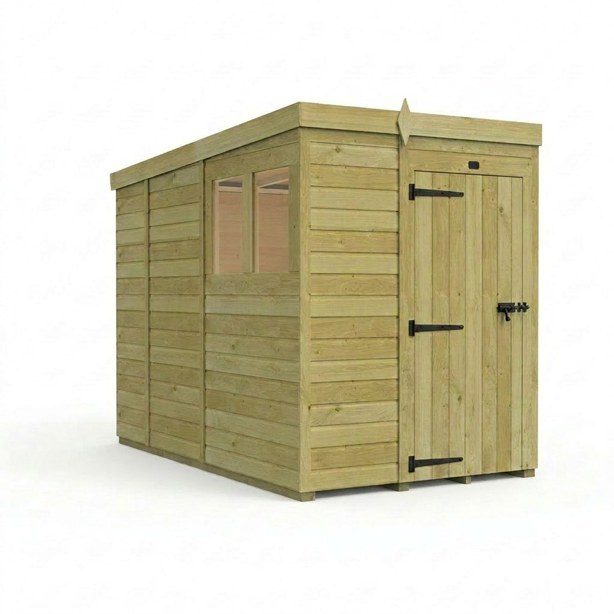 DIY Sheds – Pent Shed – Single Door – view 182
