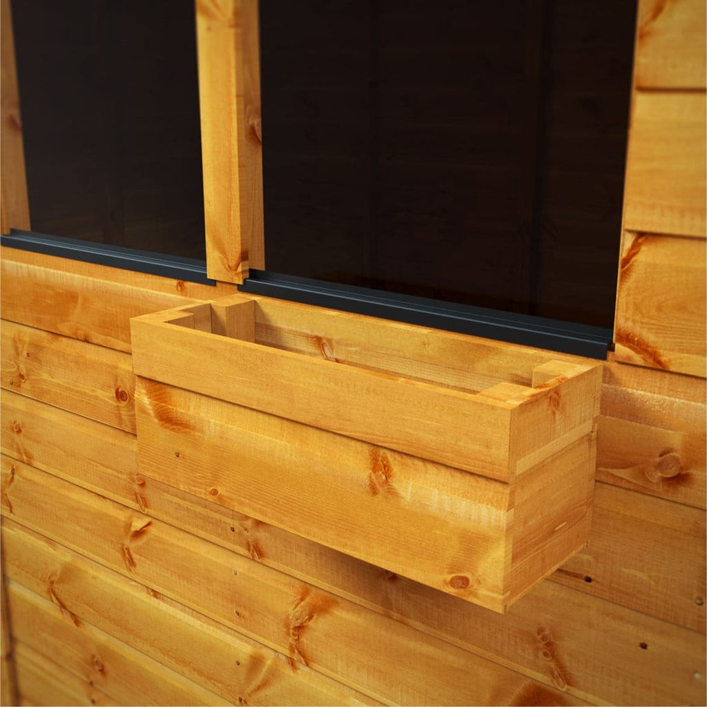 Power Sheds Window Box – fitted on a shed window